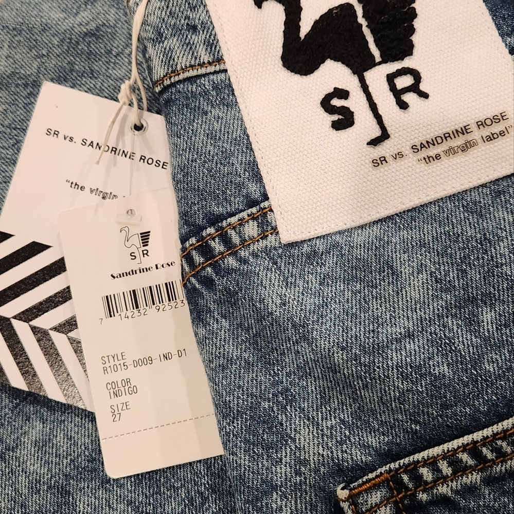 FREE PEOPLE X SANDRINE ROSE JEANS - Collab - RARE - Size 27 - Picture 15 of 16